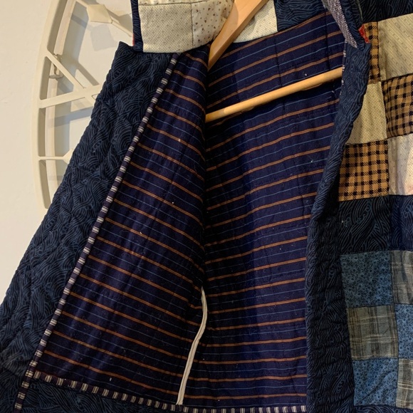 Handmade one-of-a-kind Patchwork Quilted Jacket - QUILT COAT - Picture 8 of 12